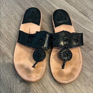 Jack Rogers Leather Flat Sandal